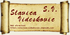 Slavica Videsković vizit kartica